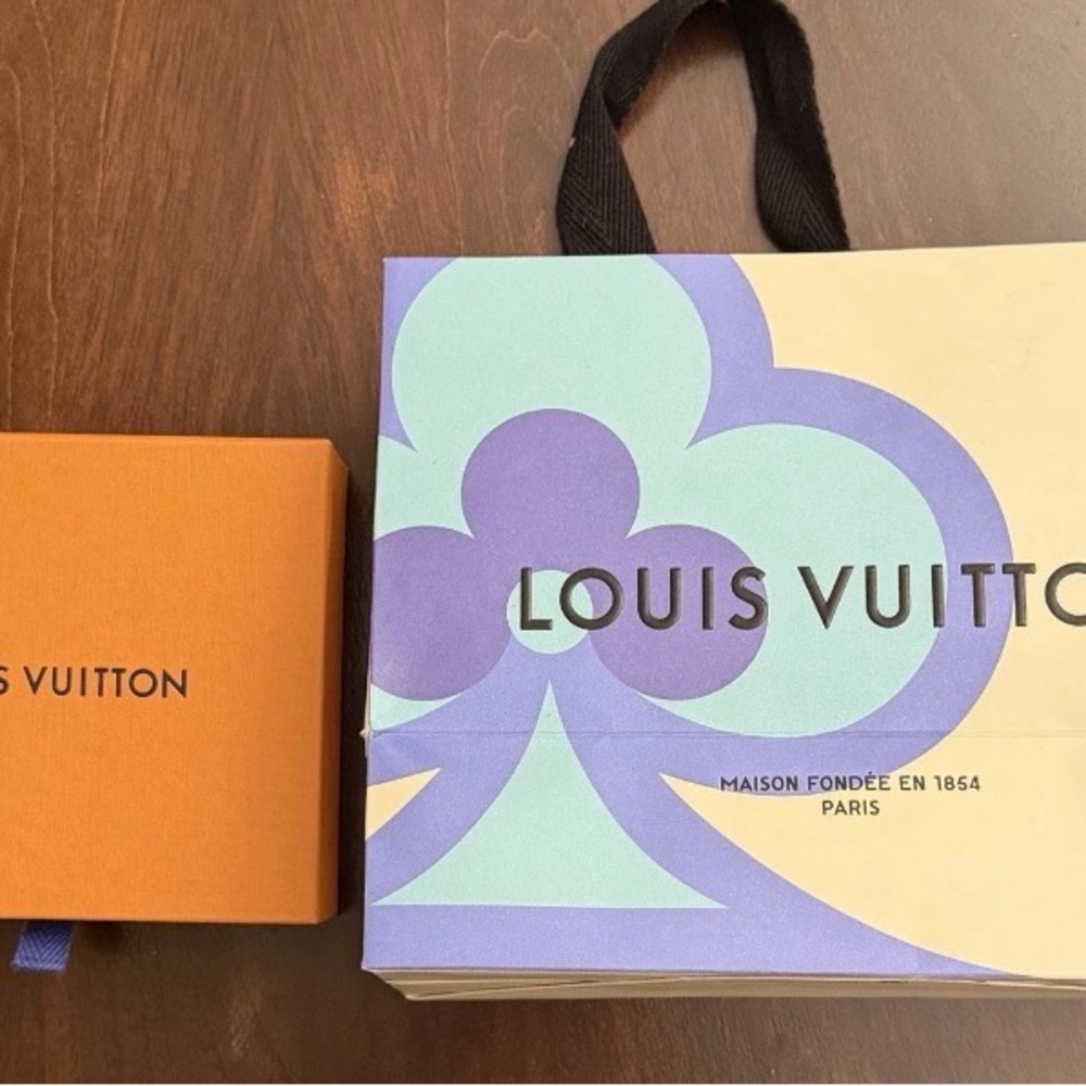 Louis Vuitton Orange Box with Blue Ribbon